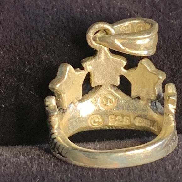 Sterling Silver Crown Char - Picture 4 of 6